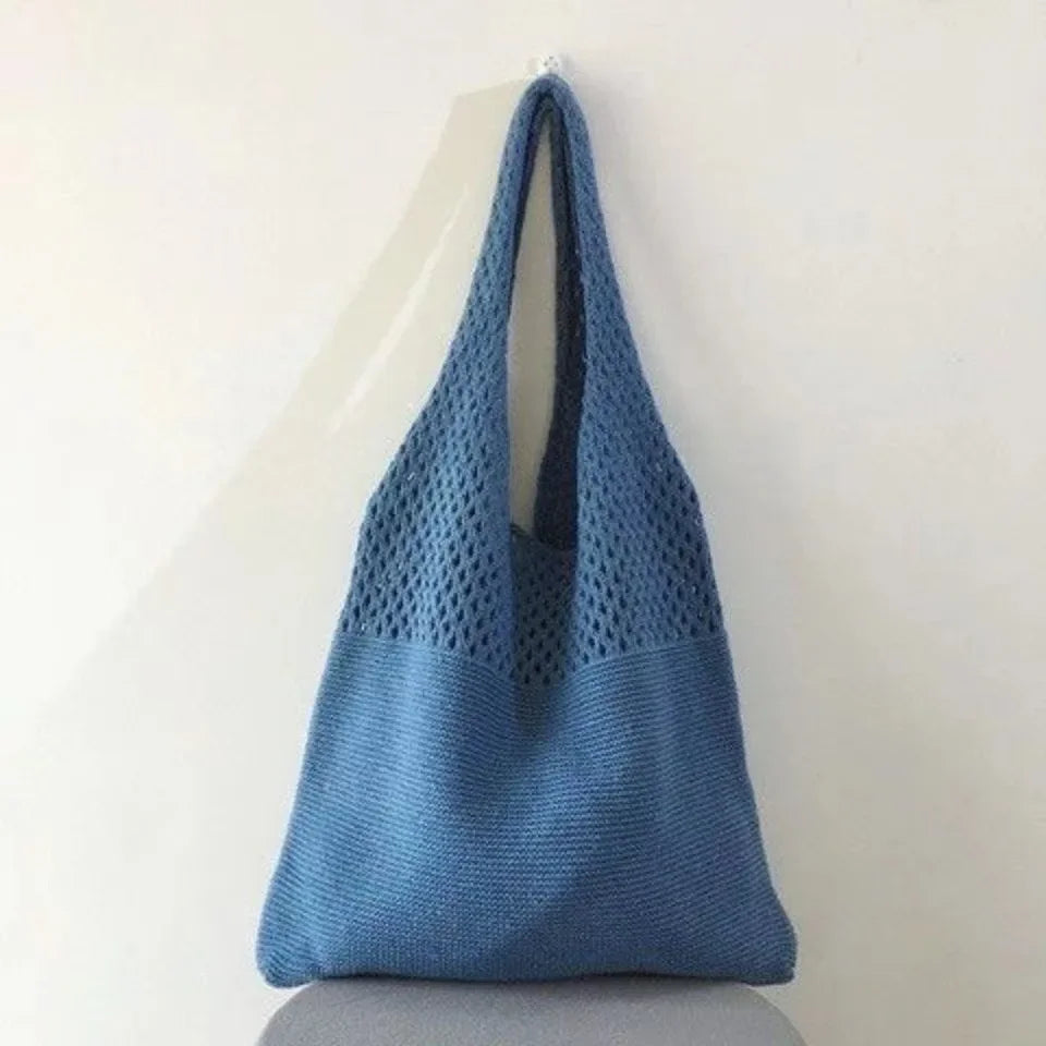 Designer Knitted Handbags Female Large Capacity Totes Women's Pack Summer Beach Bag Big Purses Casual Hollow Woven Shoulder Bags