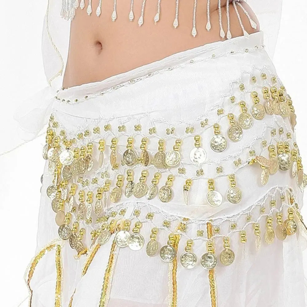 Thailand/India/Arab Dancer Skirt Women Sexy Belly Dance Hip Scarf Wrap Belt Dancer Skirt Female Show Sequins Tassels Costumes