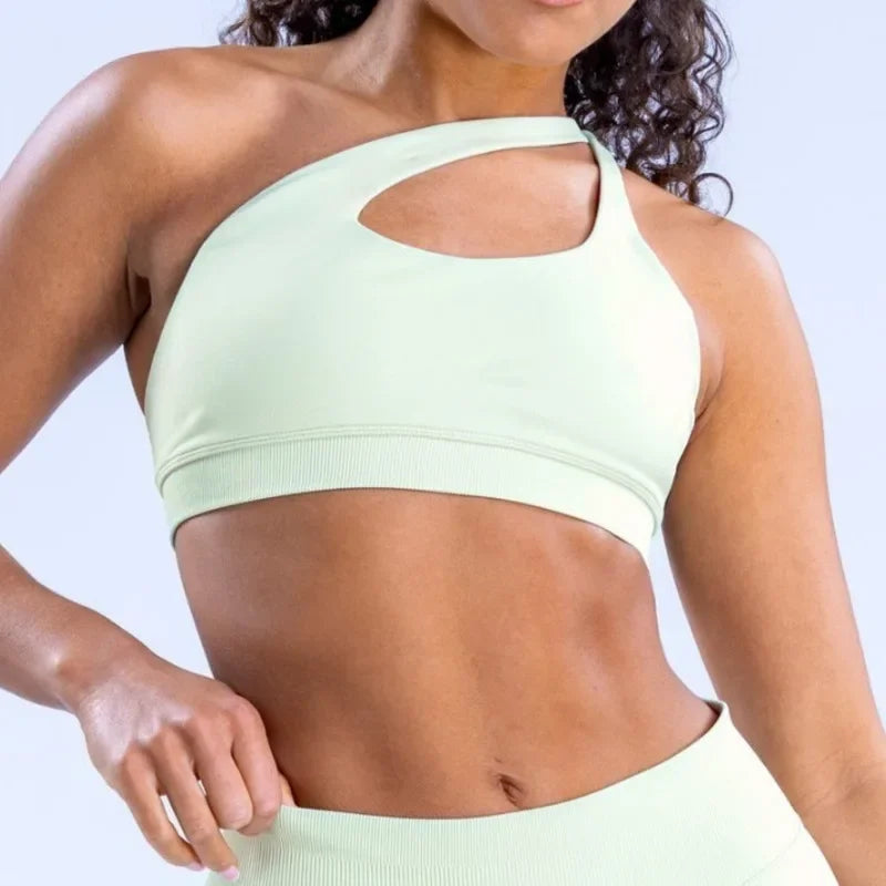 Brassiere Bra Women Seamless Halter Top High Support Push-up Open Back Gym Wear Fitness Yoga Underwear Customizable Labels