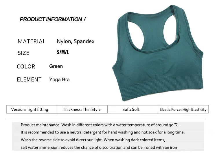 WAREBALL Tank Top Women Female Gym Yoga Bra Padded Sports Bra Removable Workout Push Up Crop Top Fitness Bra Athletic Sportswear