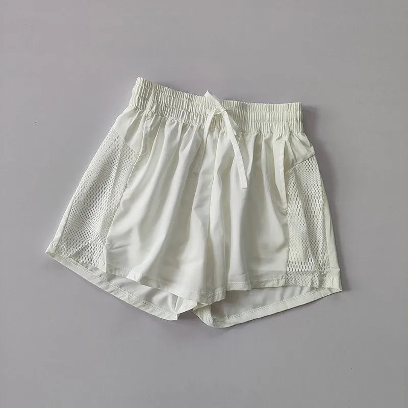 Women's Yoga Shorts High Waist Sport Fitness 2 in 1 Workout Shorts Running Pants Sports Shorts Casual Gym Quick Drying Shorts