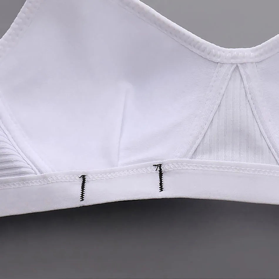 Girl Training Bras Cotton Underwear Back Buckle Design Bralette Adolescent Comprehensive Breathable Teenager Girl Sport Tops Bra