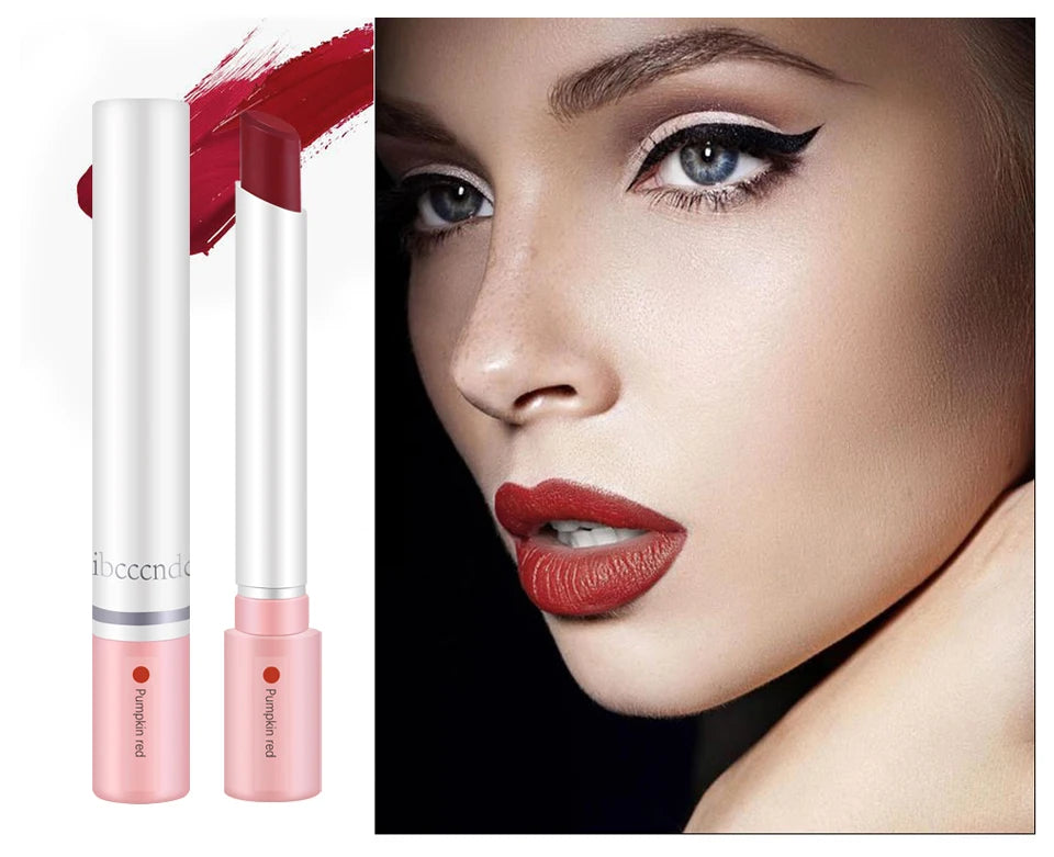 4 pcs/set Cigarette Lipstick Set Long Lasting Lip Glaze Matte Lip Gloss Waterproof Lip Stick Tube Nude Lip Tint Makeup Cosmetics
