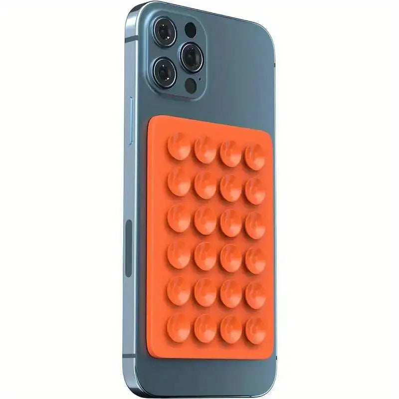 Silicone 24 Suction Phone Holder Multifunctional Suction Cup Mat Wall Stand Anti-Slip Single Sided Case Glue Mount Back Stickers