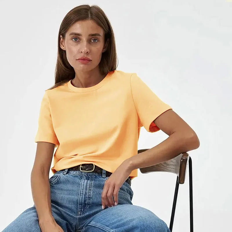 3XL 4XL 100% Cotton Women's T shirt ,Oversized Casual Solid Tees,Short Sleeve Summer Top,Plain Streetwear Quality Basic Clothing