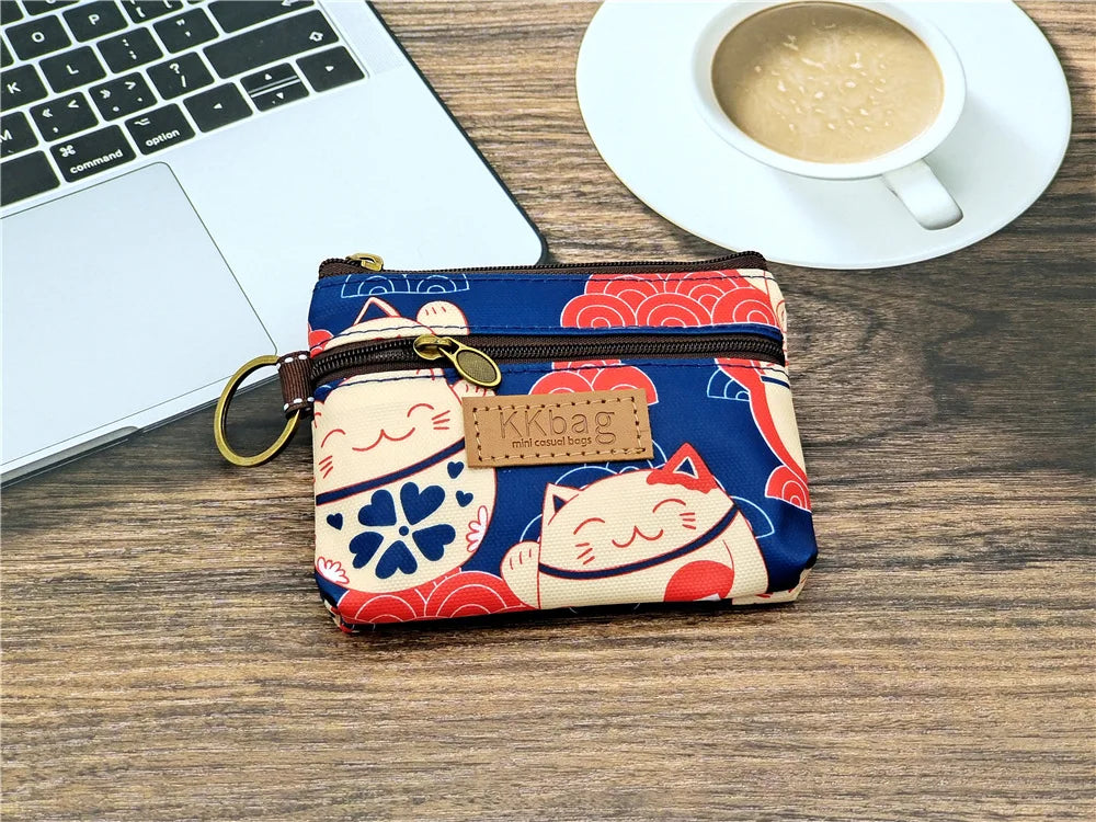 Cute Animals Wallet Zipper Purse Cartoon Small Coin Purse Lightweight Storage Bag Money Bag Key Card Holder For Student Women