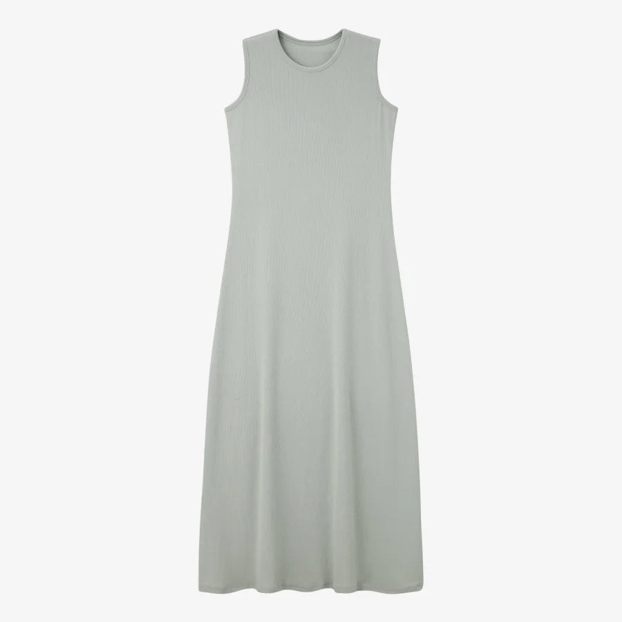 AS 2025 summer ribbing closed-fit wrap tops + Aline dress high Stretch matching sets