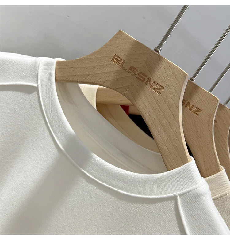 AOSSVIAO 2025 Summer white T-shirt Cotton female short-sleeved student versatile loose half-sleeve t-shirt Harajuku top trend