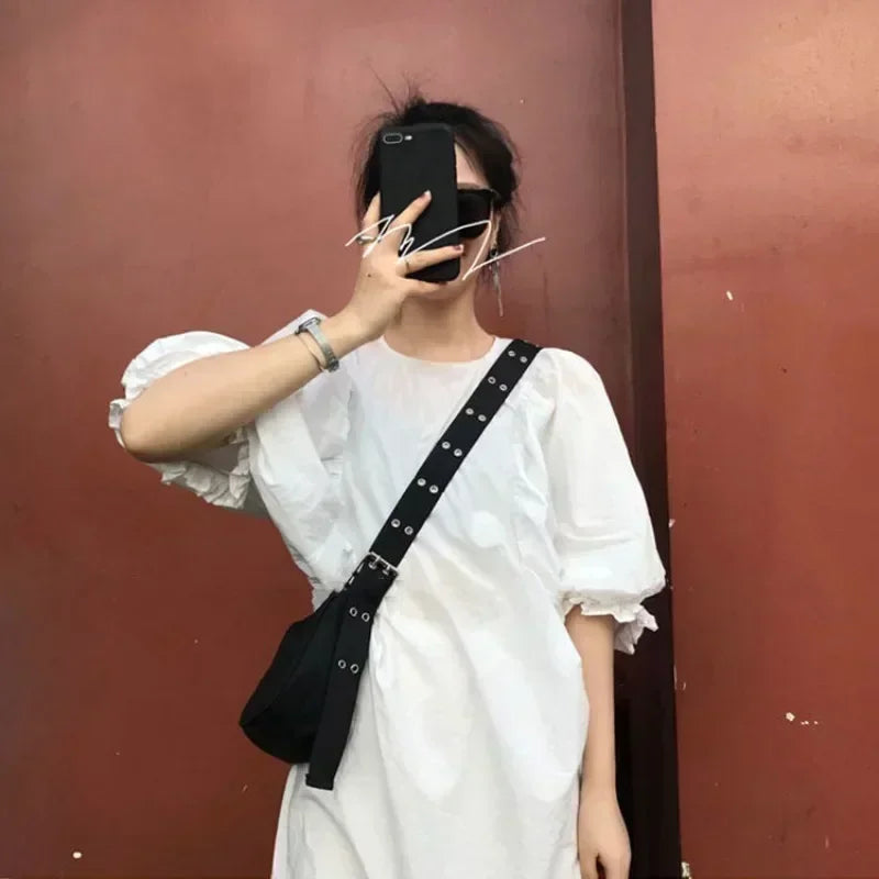 Women Armpit Bag New Nylon Bucket Fashion Solid Zipper SOFT Shoulder Bag Purses and Handbags Luxury Designer Black Tote Bag