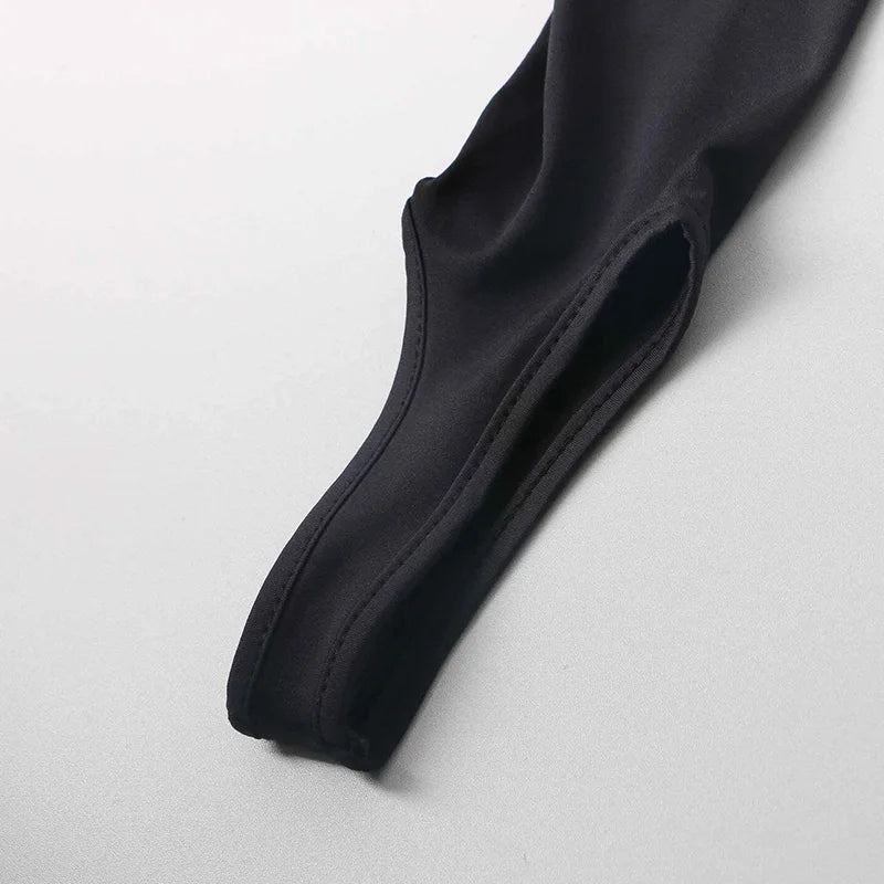 Korean Fashion Winter Black High Waisted Skinny Y2K Women Pants Sexy Glitter Casual Club 2022 Leggings Pants Long