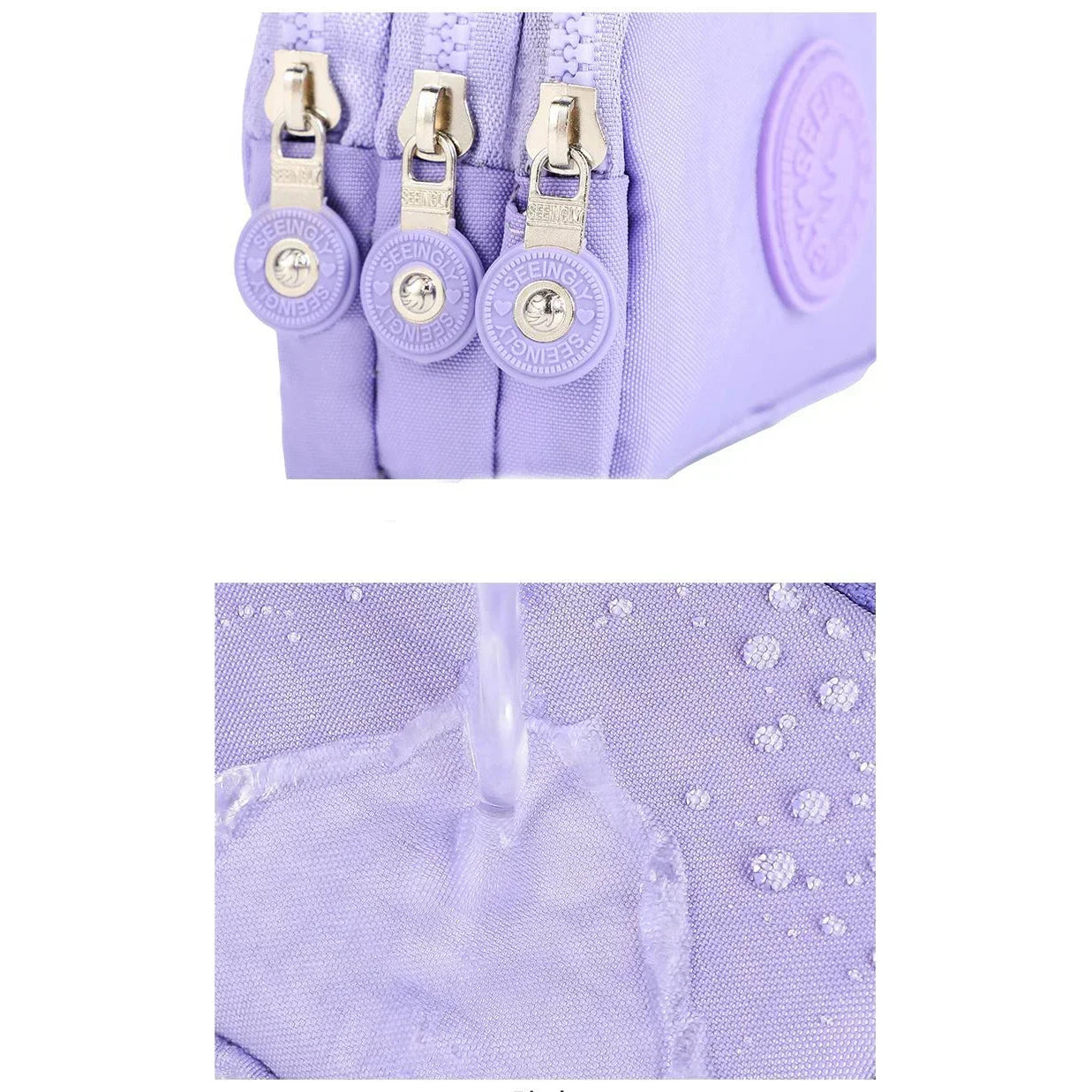Mini Nylon Coin Purse Key Bag Women Wallets Zipper Waterproof Portable Three Layer Card Holder Female Girl Handbag Headphone Bag