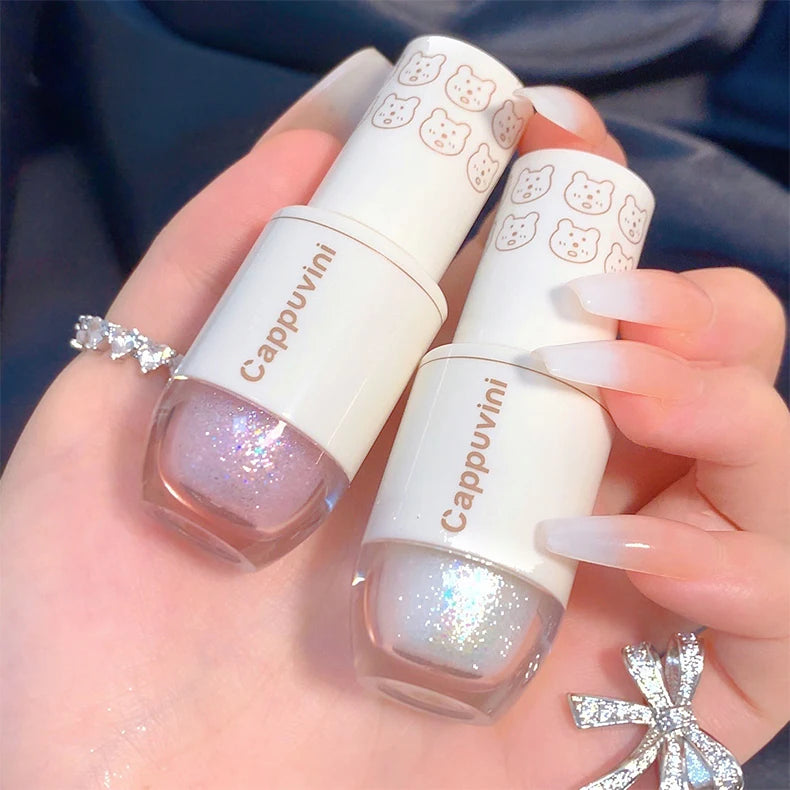 Cappuvini Star Dots eye shadow Liquid Pearlescent Fine Flashing Easy to Dizzy High gloss Cubs Bowling Ball Liquid eye shadow