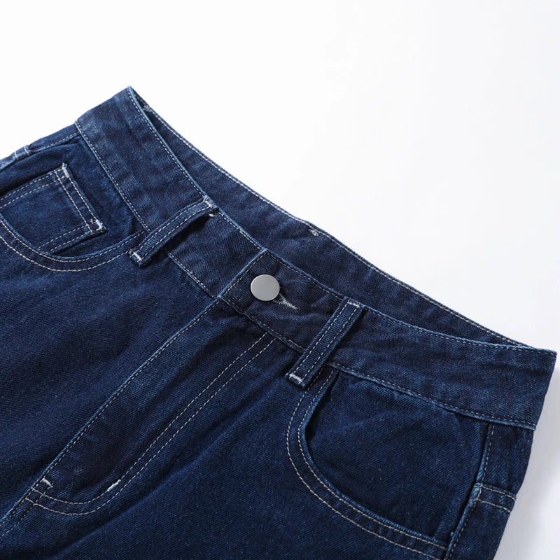 Women Two Pieces Set Denim Pant Sets Single Breasted Long Sleeve Belt Coat Wide Leg Trousers Jeans Female 2 Pieces Outfits