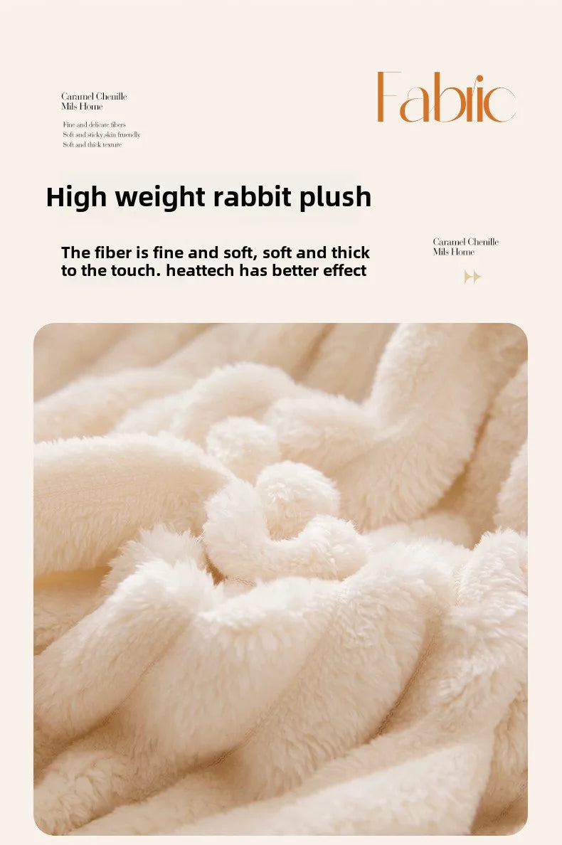 Luxurious Fleece RV Blanket - Soft, Plush, Multi-Use Throw for Travel, Office Naps, Summer Air Conditioning, and Sofa Cover