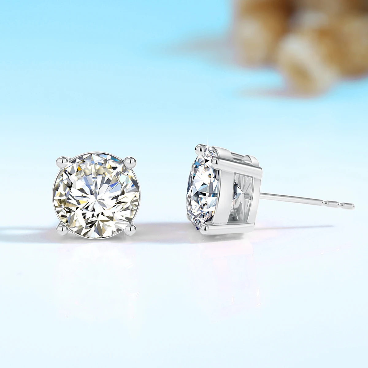 Szjinao 2025 Trending Earrings Moissanite Gold 18k Real Original With Certificate Wedding Luxury Jewelry For Women Wholesale Hot