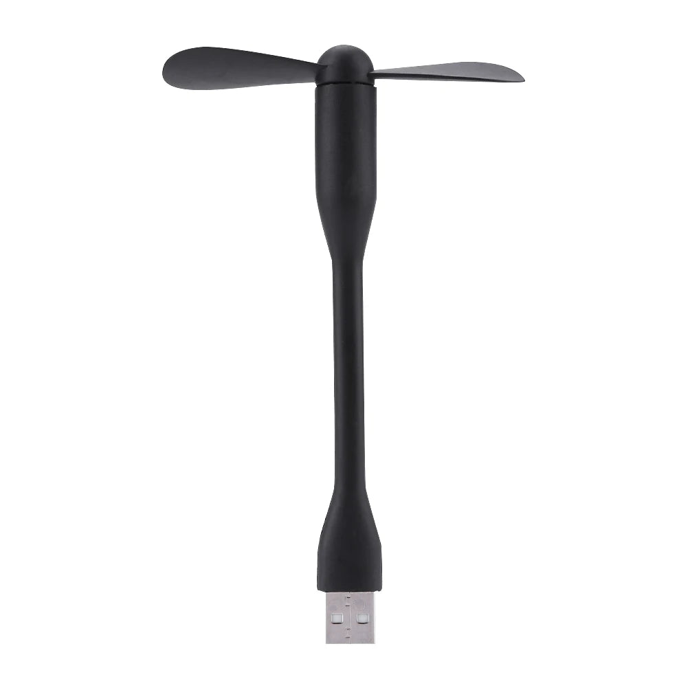 Mini USB Fan Flexible Bendable Fan For Power Bank Laptop PC AC Charger Portable Hand Cooling Fan For Computer Summer Gadget
