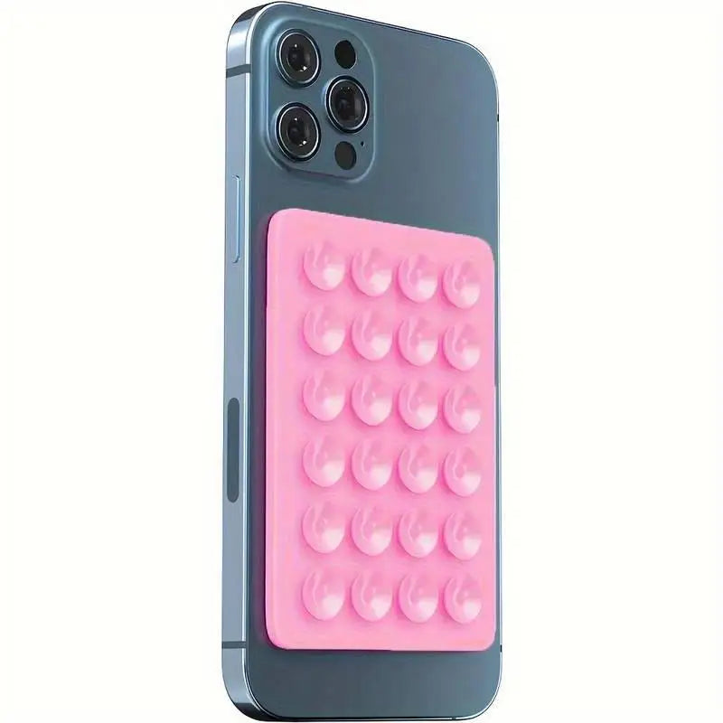 Silicone 24 Suction Phone Holder Multifunctional Suction Cup Mat Wall Stand Anti-Slip Single Sided Case Glue Mount Back Stickers
