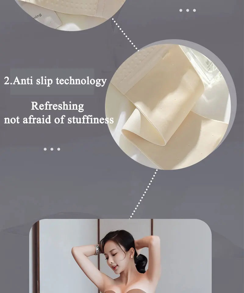 FINETOO Front Closure Sexy Push Up Bra Women Invisible Bras Underwear Lingerie For Female Brassiere Strapless Seamless Bralette