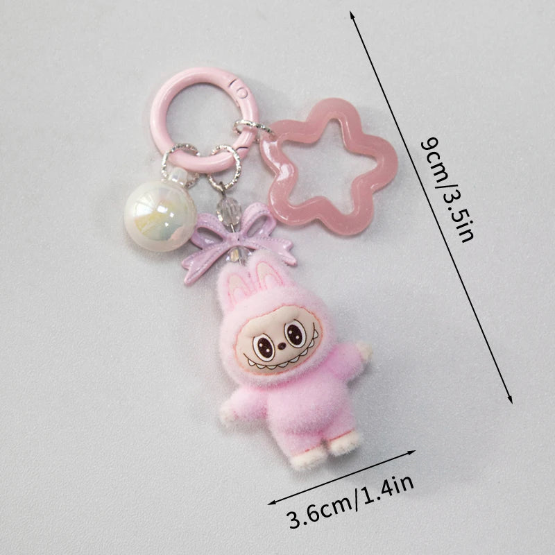 Kawaii Keychain Plush Aesthetics Keychains Cute Keychain for Bags Wedding Party Accessories Keychains Women Gifts