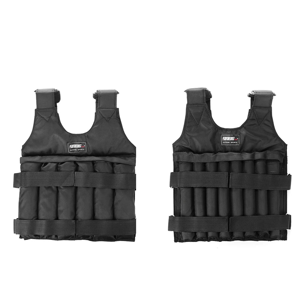 20/50kg Weight Training Suit Empty Bag Fitness Running Vest Adjustable Weight Jacket Workout Equipment for Workout Jogging Gym