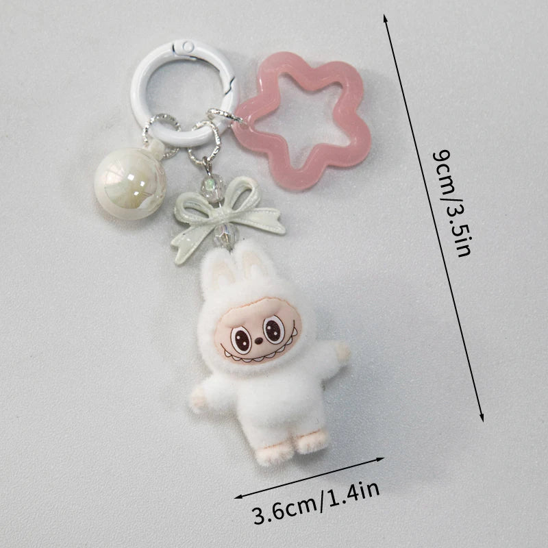 Kawaii Keychain Plush Aesthetics Keychains Cute Keychain for Bags Wedding Party Accessories Keychains Women Gifts