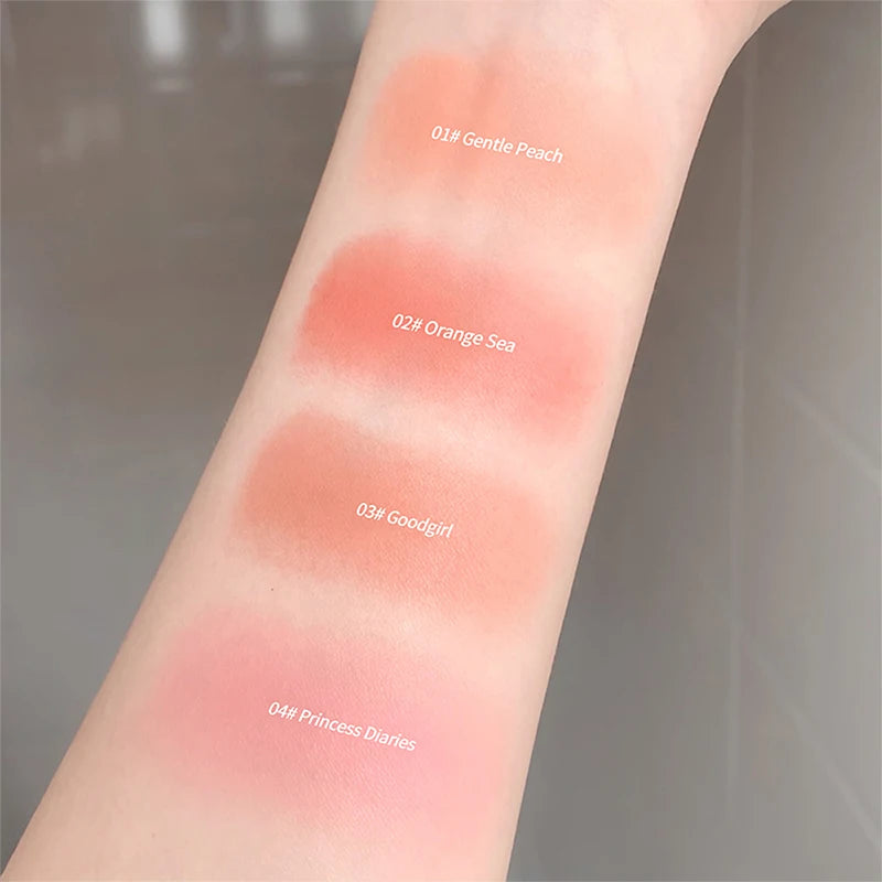 Three dimensional relief mist Color blush natural tender delicate hold makeup low saturation female blush cream