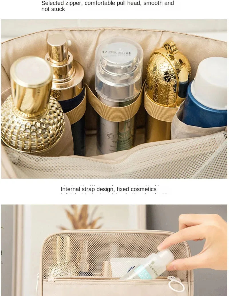 High Quality Travel Makeup Bag Waterproof Toiletries Organizer Women Neceser Bathroom Hook Wash Pouch Hook Makeup Storage Bag