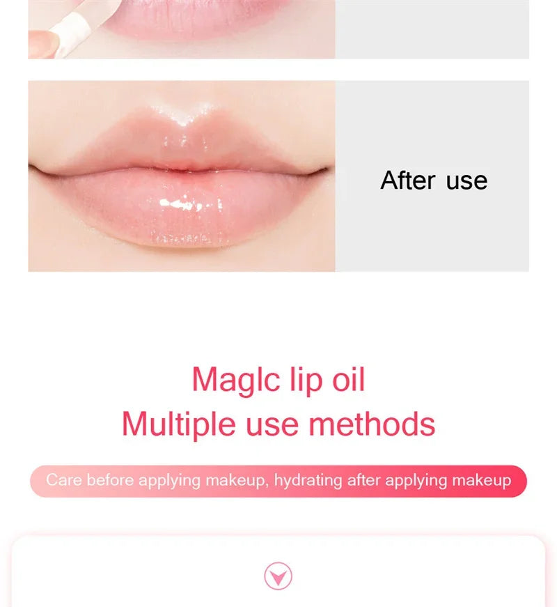 Mini Capsule Liquid Lip Blam Moisturizing Transparent Color Changing Lip Plumping Oil Mirror Jelly Plumping Lip Gloss Cosmetic