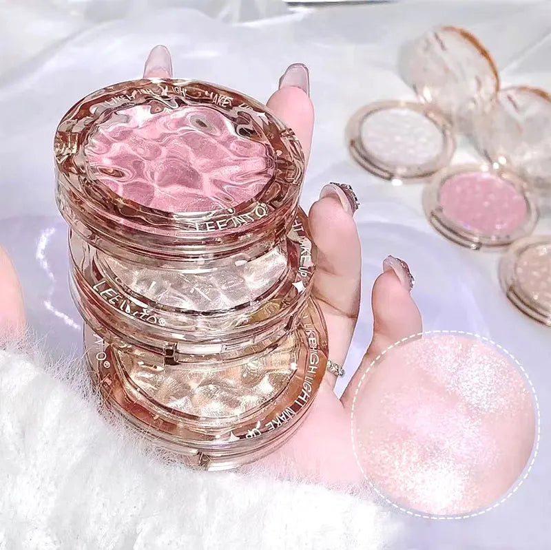 High gloss powder gloss glitter highlight contour palette natural gloss contour concealer lasting light