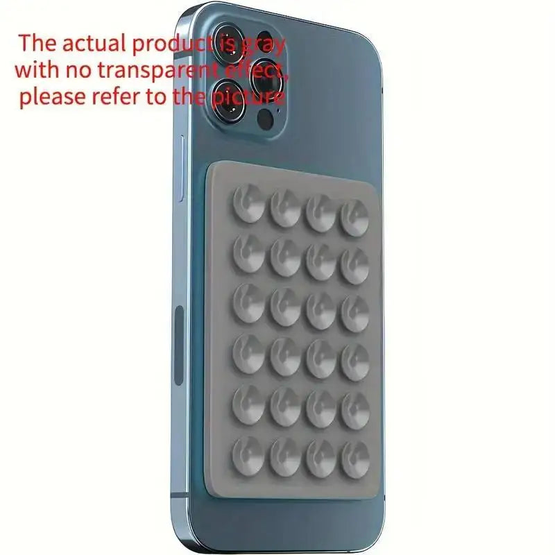 Silicone 24 Suction Phone Holder Multifunctional Suction Cup Mat Wall Stand Anti-Slip Single Sided Case Glue Mount Back Stickers
