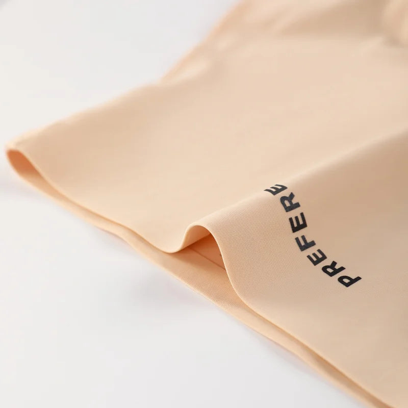 3PCS/set Protective Shorts Plus Size Shorts Seamless Underwear for Women Safety Short Pants Ice Silk Panties Summer Intimates