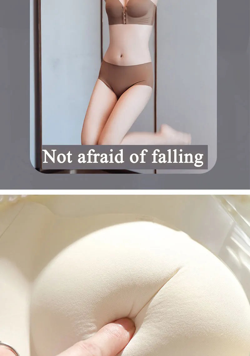 FINETOO Front Closure Sexy Push Up Bra Women Invisible Bras Underwear Lingerie For Female Brassiere Strapless Seamless Bralette
