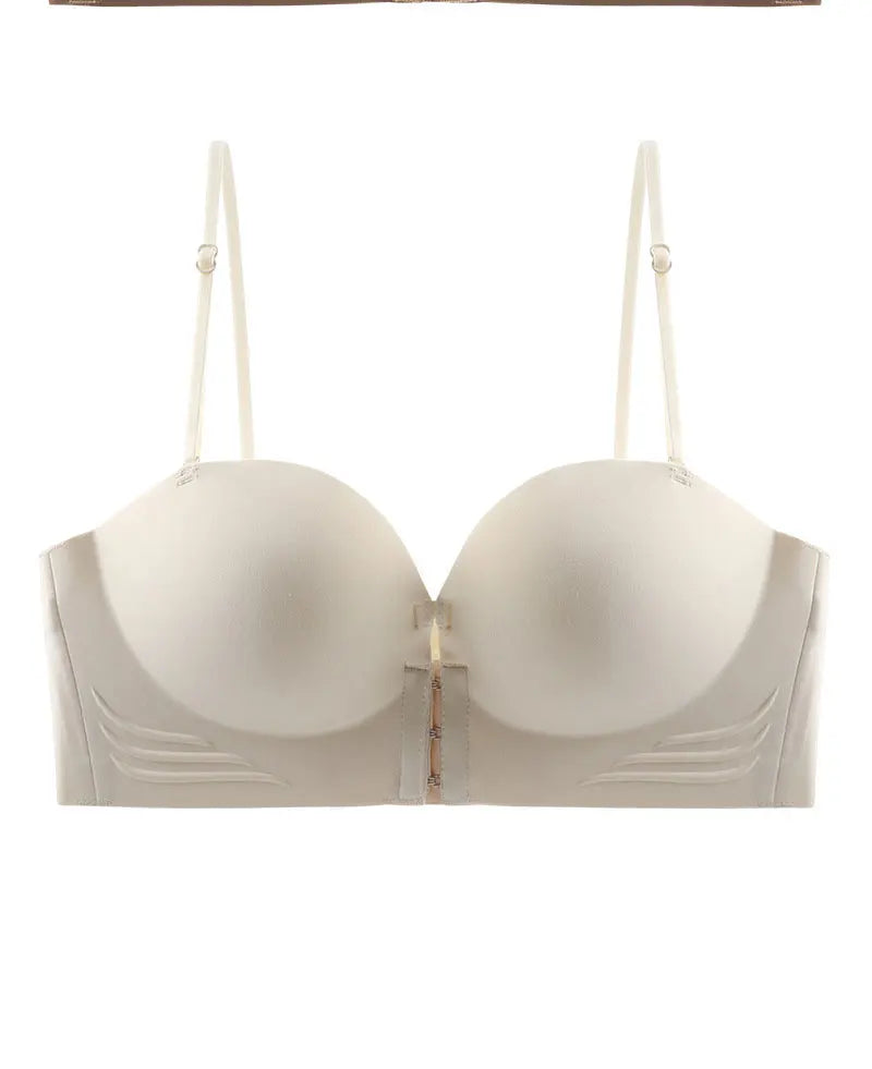 FINETOO Front Closure Sexy Push Up Bra Women Invisible Bras Underwear Lingerie For Female Brassiere Strapless Seamless Bralette