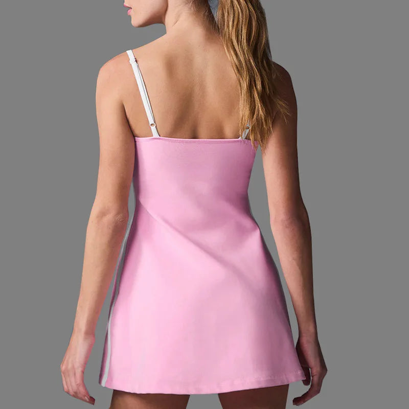 Golf Tennis Dress with Pad Sports Set Yoga for Women Workout Pickleball Clothing Badminton Skorts Activewear
