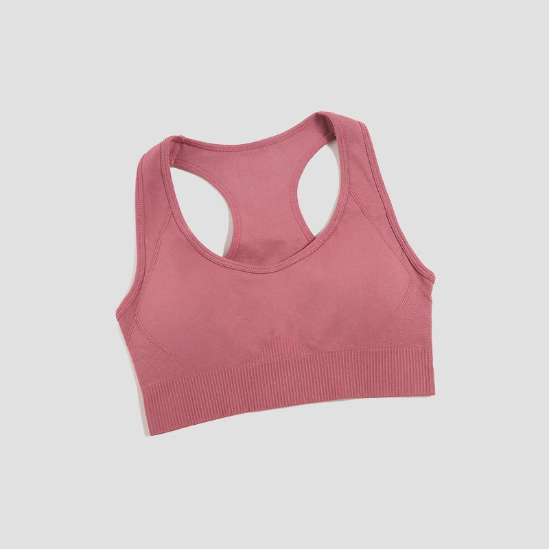 WAREBALL Tank Top Women Female Gym Yoga Bra Padded Sports Bra Removable Workout Push Up Crop Top Fitness Bra Athletic Sportswear