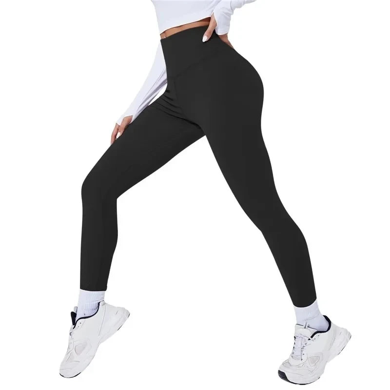Women High Waist Yoga Leggins Gym Sports Tights Woman Running Pants Sexy Butt Lifting Leggings Gym Fitness Push Up Leggins 