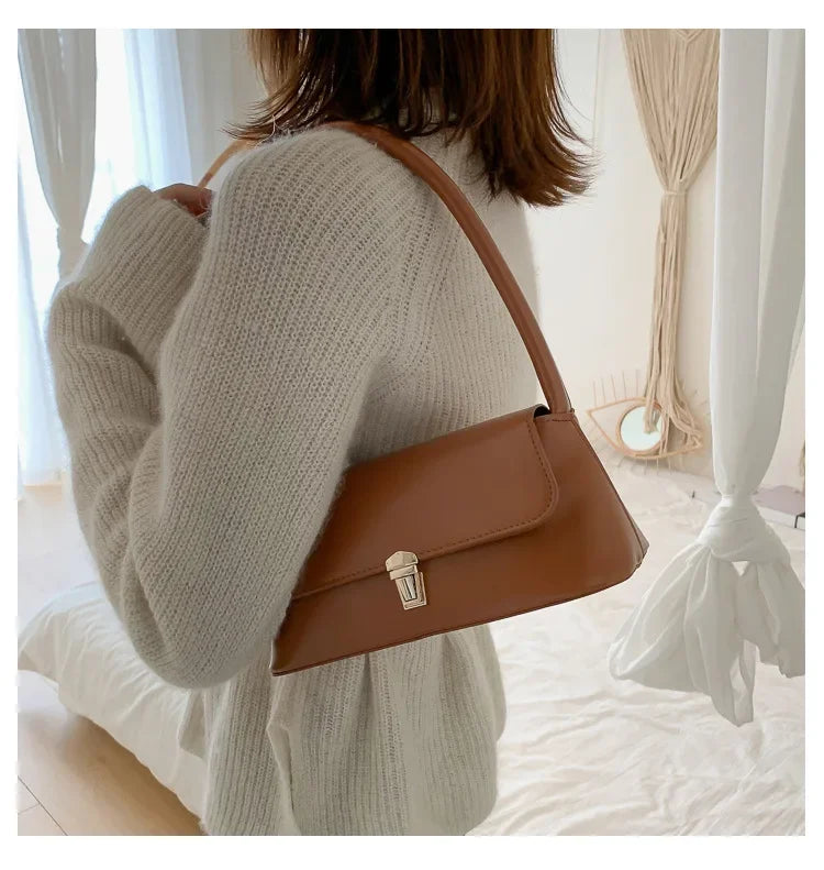 Luxury Brand Crossbody Bags for Women Fashion Design Underarm 2024 Woman Shoulder Bag Female Handbag and Purses Solid Color
