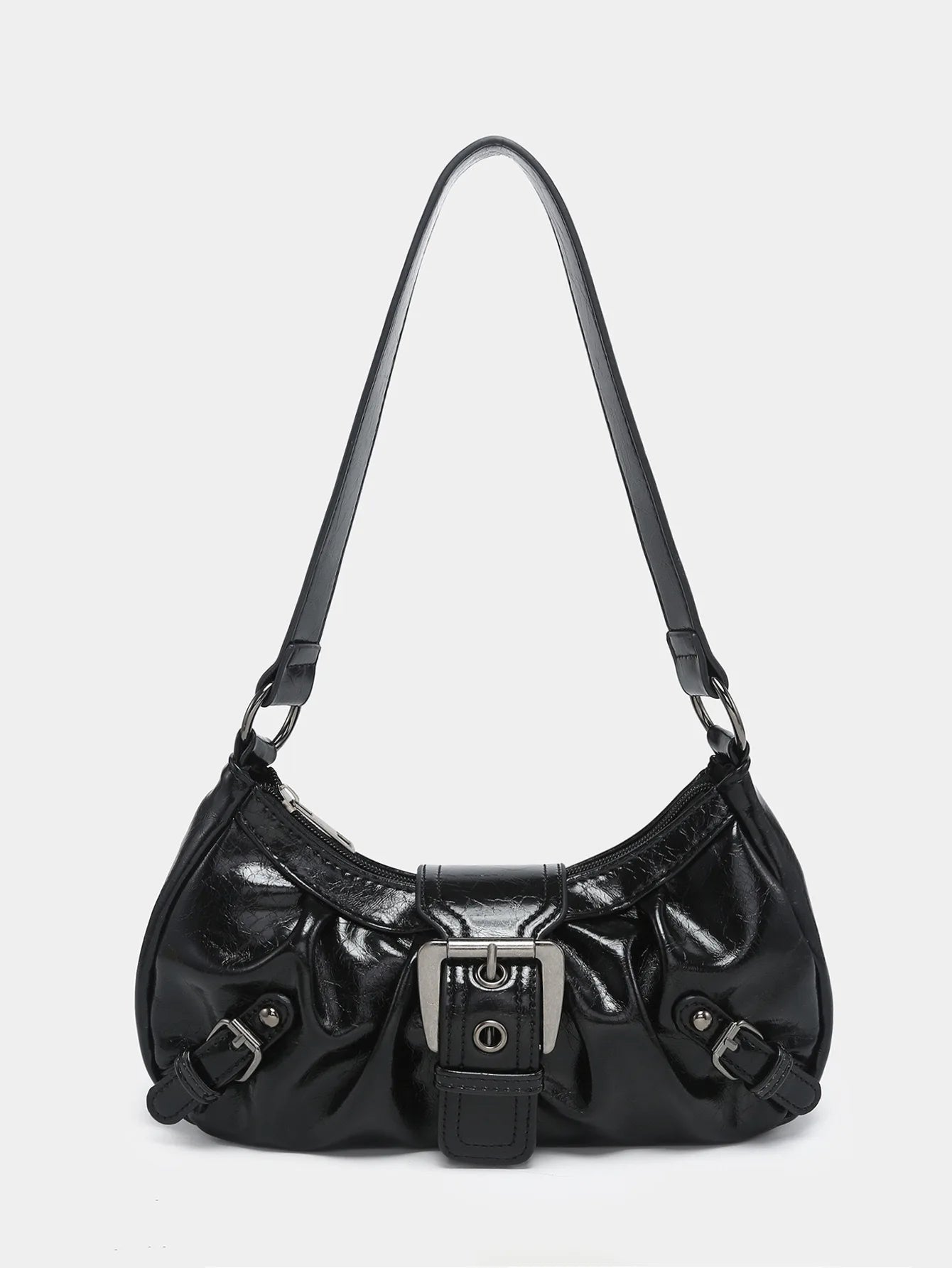 2025 Spring Hot Selling Maillard Style Retro Style Small Bag Spicy Girl Y2K Wasteland Style Vintage Leather Shoulder Armpit Bag