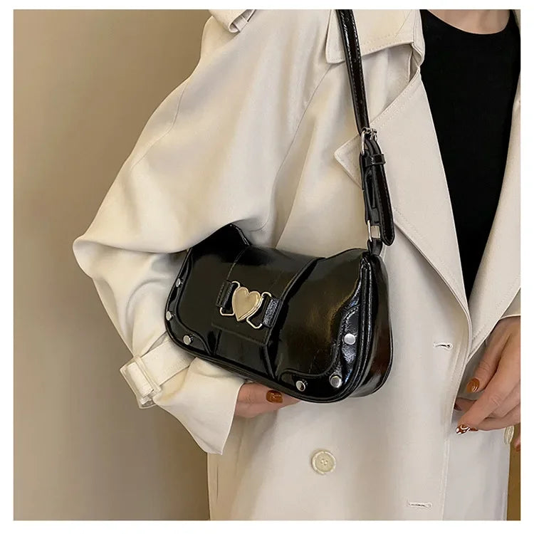Trendy Bow Shoulder Bag Handbag Casual Underarm Bag Daily Commuting Bags PU Leather Lady Banquet Bag Business Women's Bags
