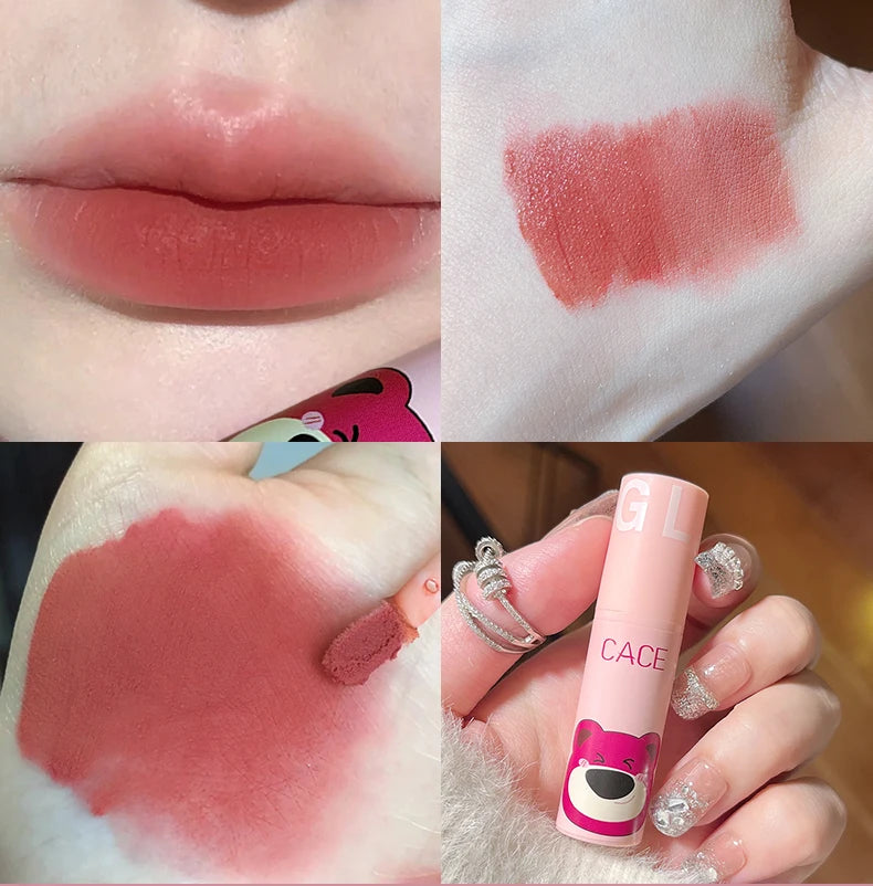 CACE 3 Pcs Sweet Liquid Lipstick Set Matte Velvet Lip Glaze Waterproof Long Lasting Non-marking Lip Tint Cosmetic Kits Lipgloss