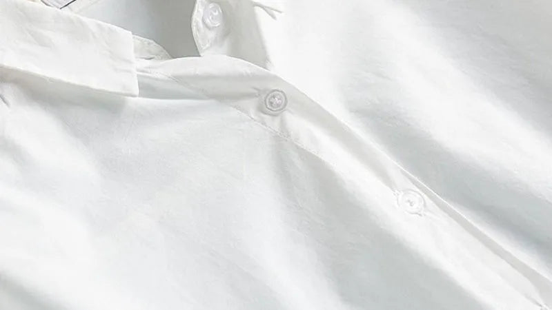 Black White Casual Shirt Women JK Preppy Style Long Sleeve School Shirts Girl Harajuku Loose Turn Down Collar Button Up Blouses