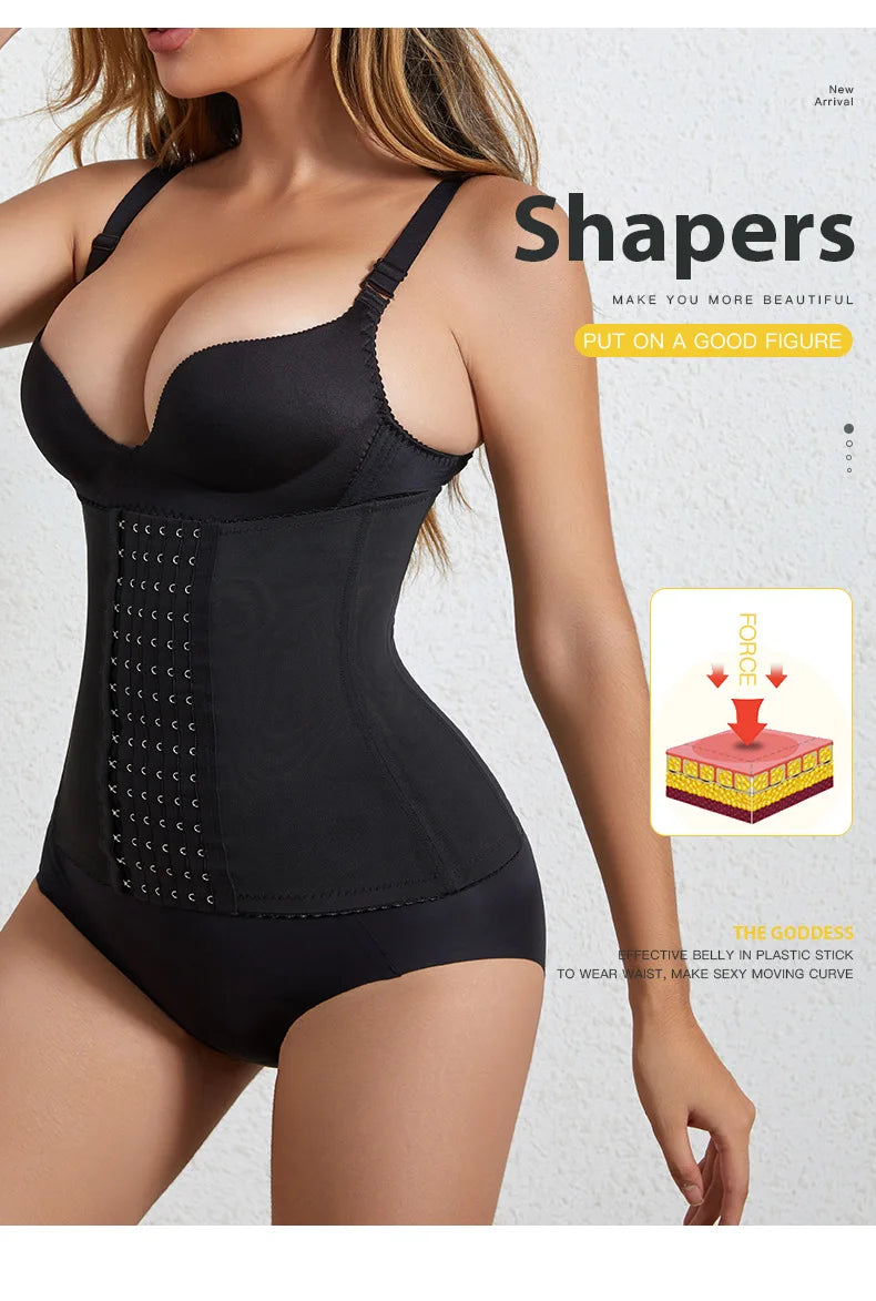 Hot Women Slimming Waist Trainer Belt Shapewear Tummy Control Belly Cincher Body Shaper Fat Compression Girdles Faja Firm Corset