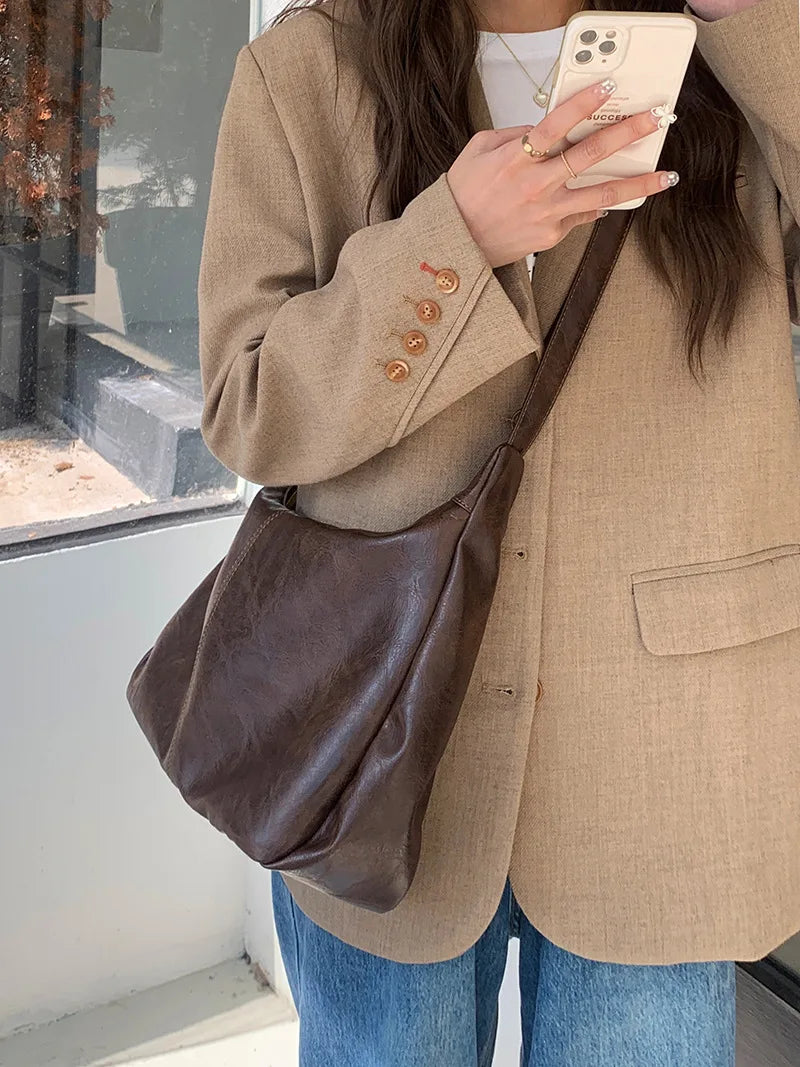Women Handbags Cowhide Women Shoulder Bag Fashion Luxury Ladies Messenger Bags High Quality Female Tote Bag