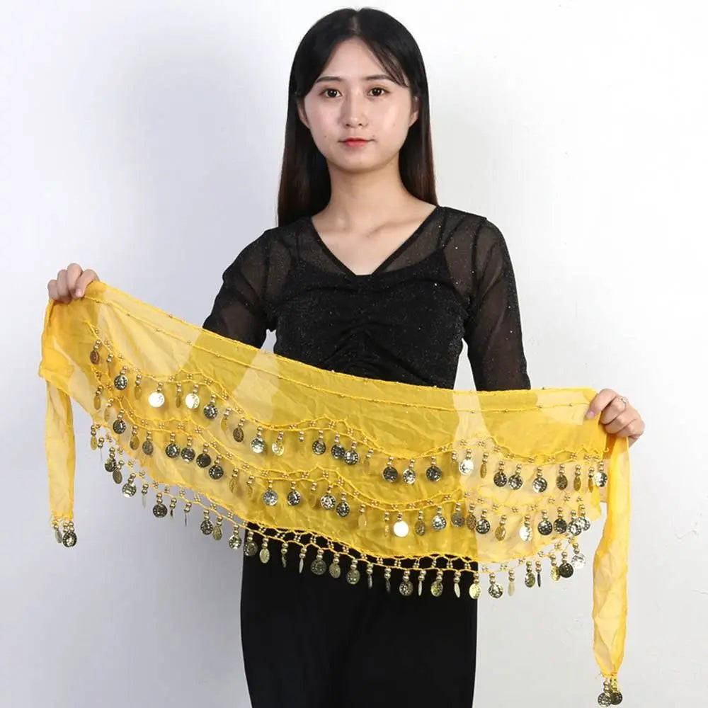 Thailand/India/Arab Dancer Skirt Women Sexy Belly Dance Hip Scarf Wrap Belt Dancer Skirt Female Show Sequins Tassels Costumes
