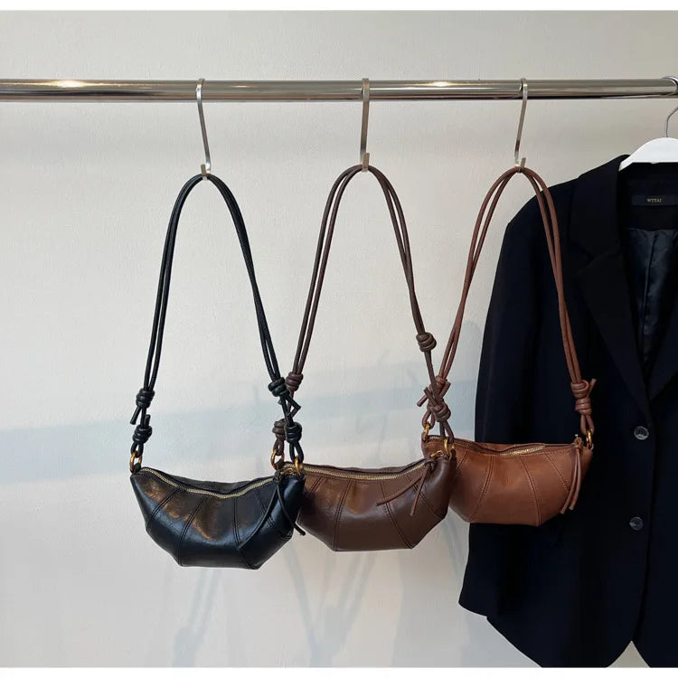Velvet Material Zipper 2025 High Quality Shoulder Bag Solid Color Simple Fashionable Crossbody Bag Soft Western Style Handbag