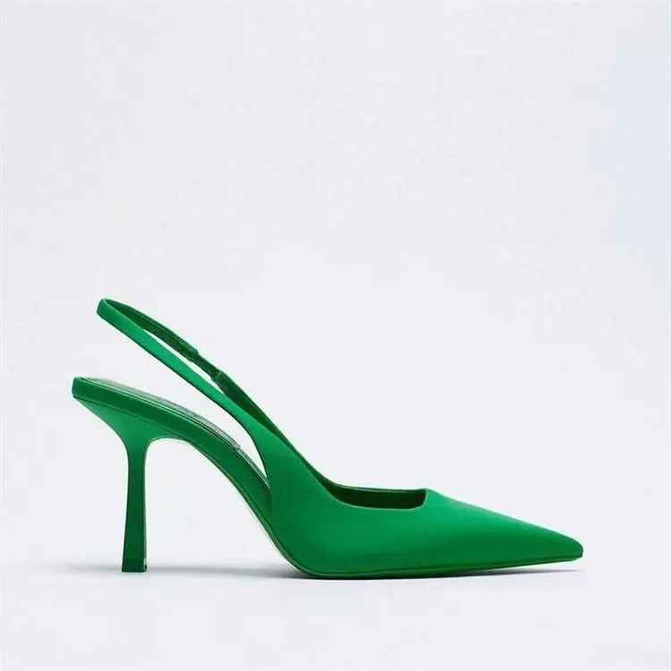 2024 Summer New Europe and The United States Large Size Fashion Pointed Sandals Temperament with French Women's Shoes
