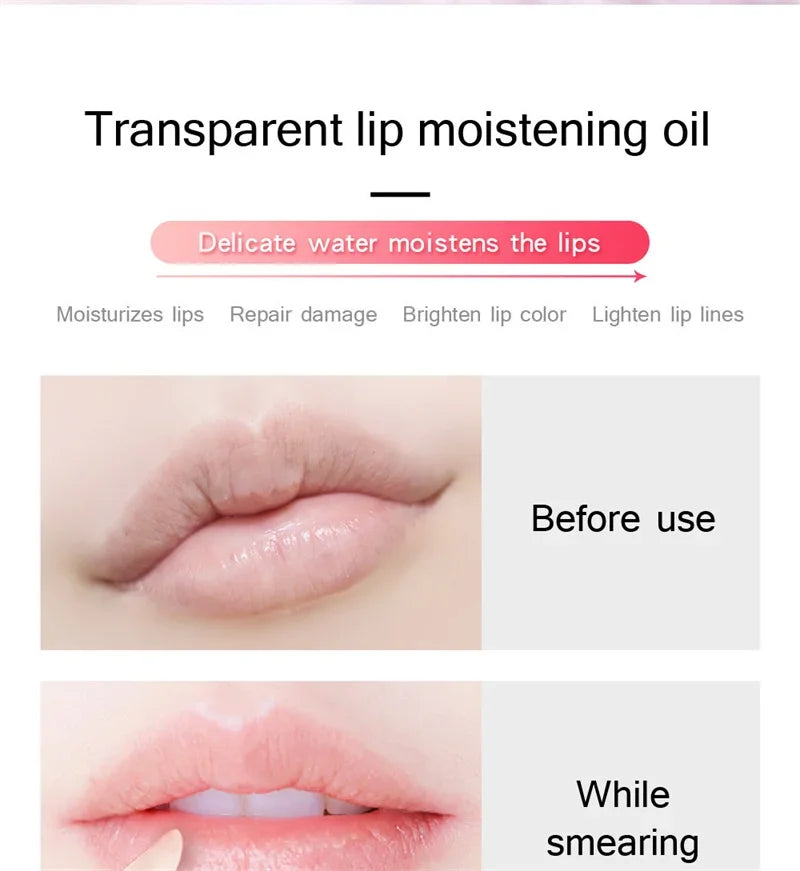 Mini Capsule Liquid Lip Blam Moisturizing Transparent Color Changing Lip Plumping Oil Mirror Jelly Plumping Lip Gloss Cosmetic