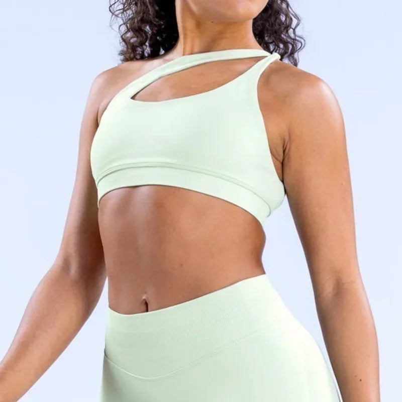 Brassiere Bra Women Seamless Halter Top High Support Push-up Open Back Gym Wear Fitness Yoga Underwear Customizable Labels