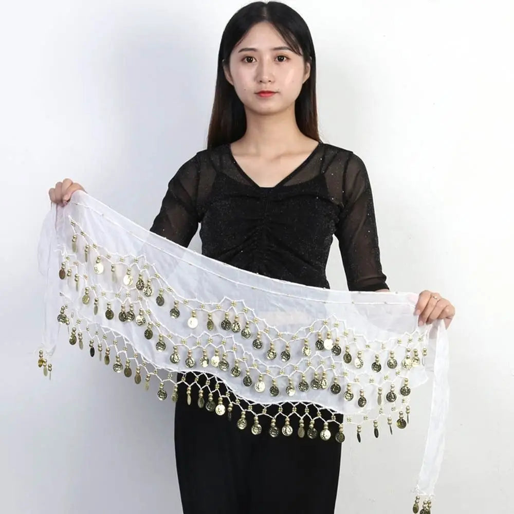 Thailand/India/Arab Dancer Skirt Women Sexy Belly Dance Hip Scarf Wrap Belt Dancer Skirt Female Show Sequins Tassels Costumes