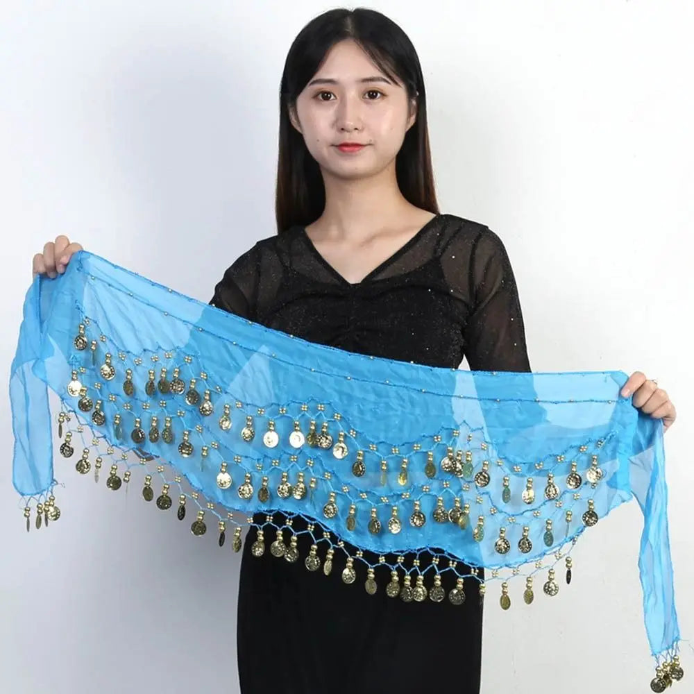 Thailand/India/Arab Dancer Skirt Women Sexy Belly Dance Hip Scarf Wrap Belt Dancer Skirt Female Show Sequins Tassels Costumes